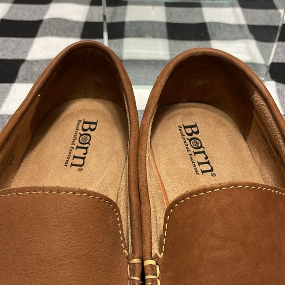 Born Naldo Rust Maple Leaf Nubuck Leather Slip On Shoes Loafers BM0004116 Men 11 - Picture 9 of 13